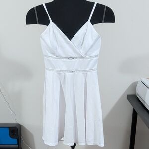 Trixxi White Spaghetti Strap Dress